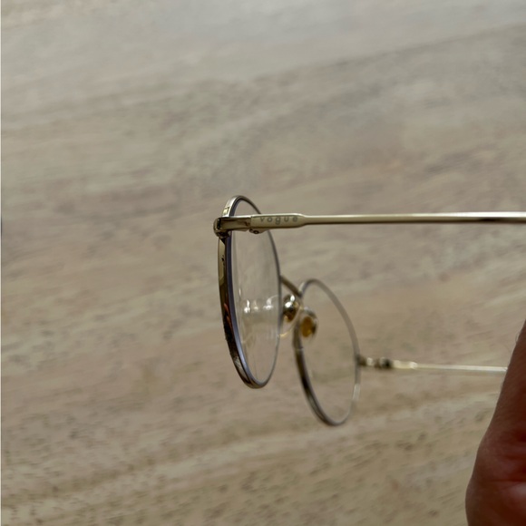 Gold Vogue Round Glasses - Picture 5 of 5